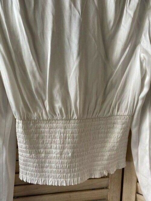Nicole Miller ivory msrp small blouse