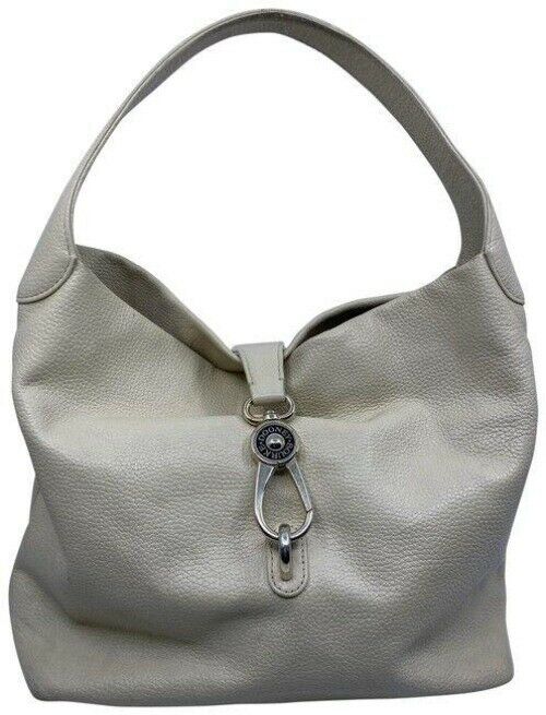 Dooney and Bourke cream leather hobo bag