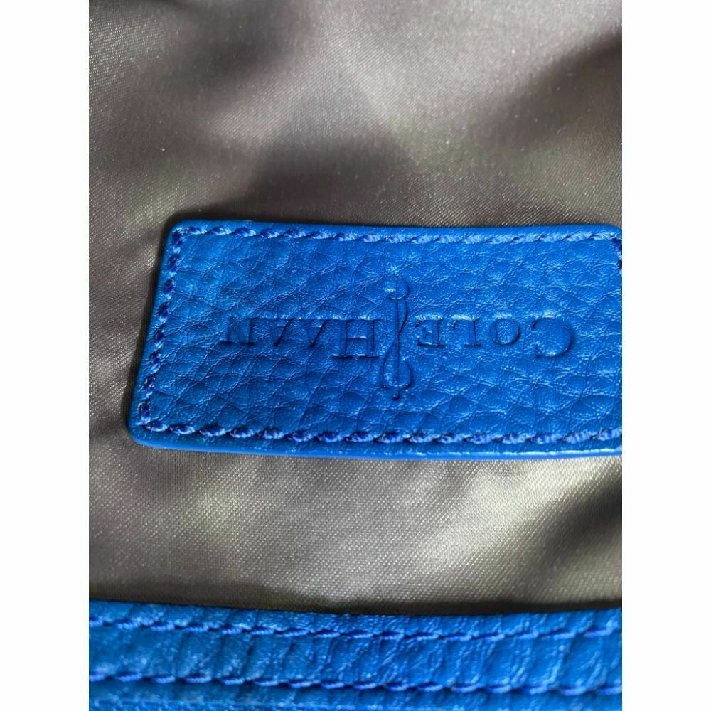 COLE HAAN Blue Large Leather Tote/ Shoulder Bag