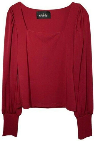 nicole miller red new ls msrp