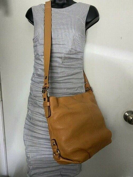 Coach medium orange leather cross body bag