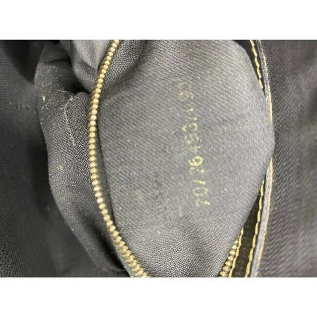 Fendi Vintage Signature Stripe Coated Canvas Brown Tan Shoulder Bag