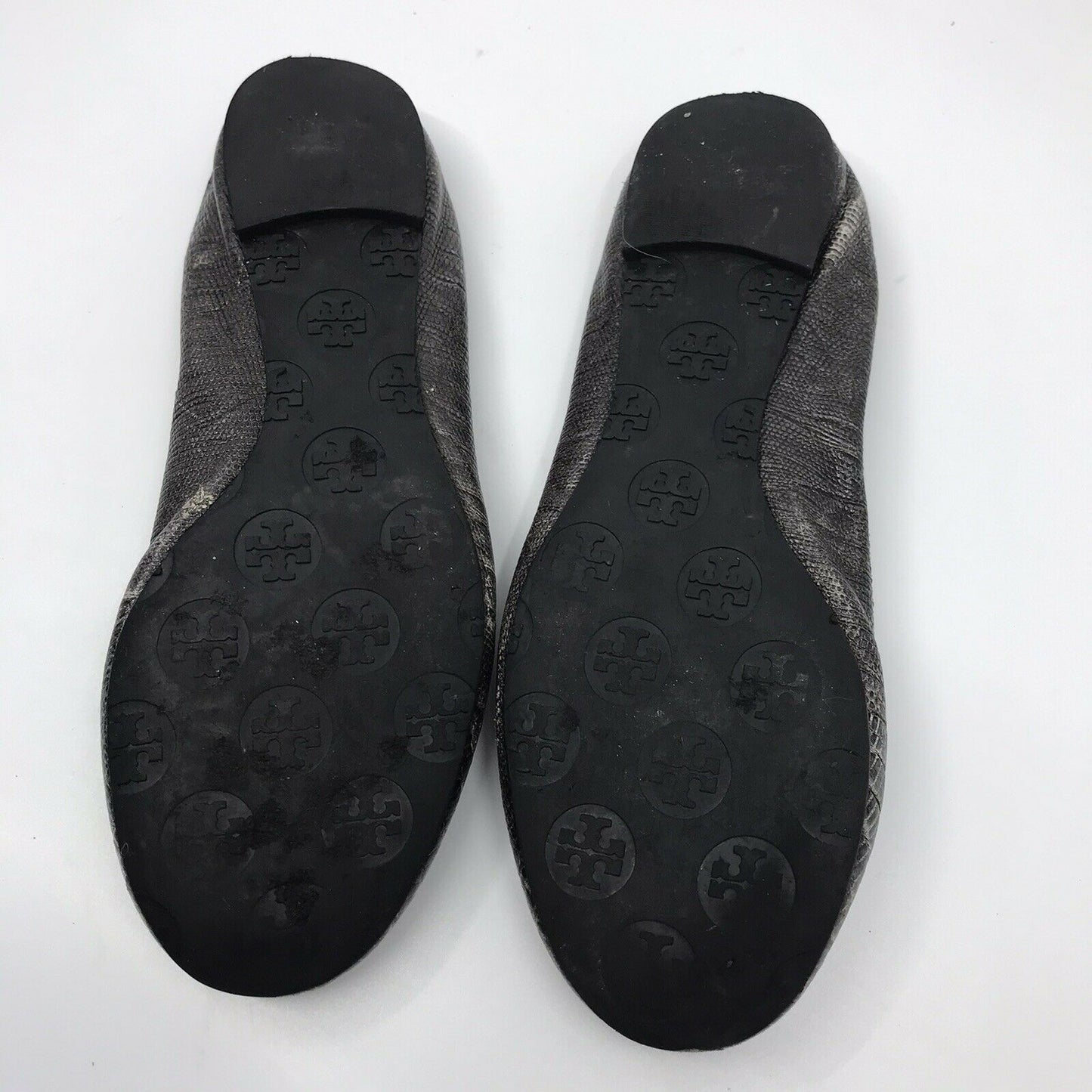 TORY BURCH Pewter Ballerina Flats size 6