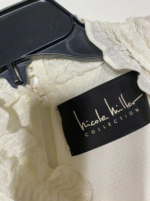 nicole miller white new ls msrp