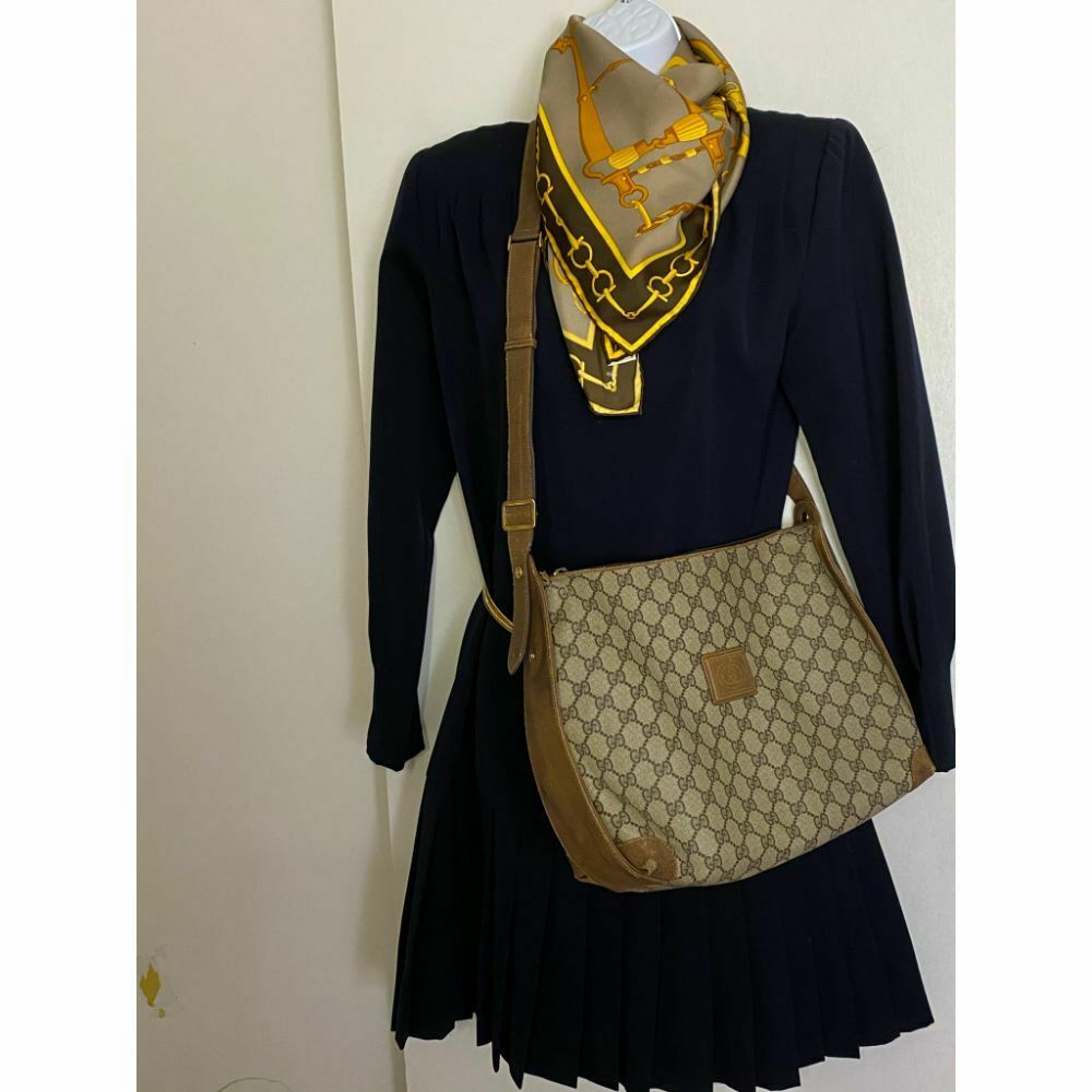 GUCCI Vintage Monogram Crossbody/ Shoulder Bag