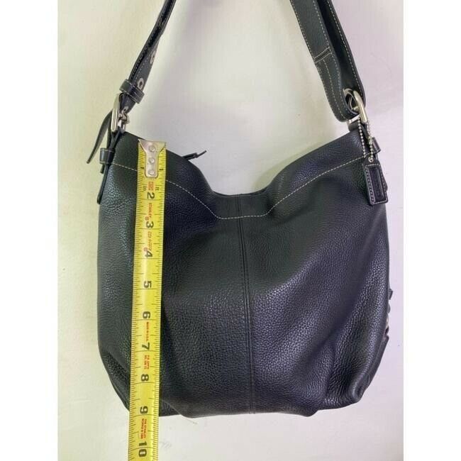 Coach Large Black Leather Hobo Bag