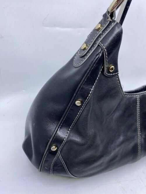 Cole Haan Medium Black Leather Shoulder Bag