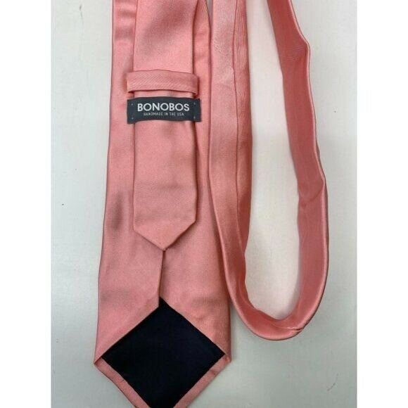 New! BONOBOS Coral Premium Neck Tie Made in USA