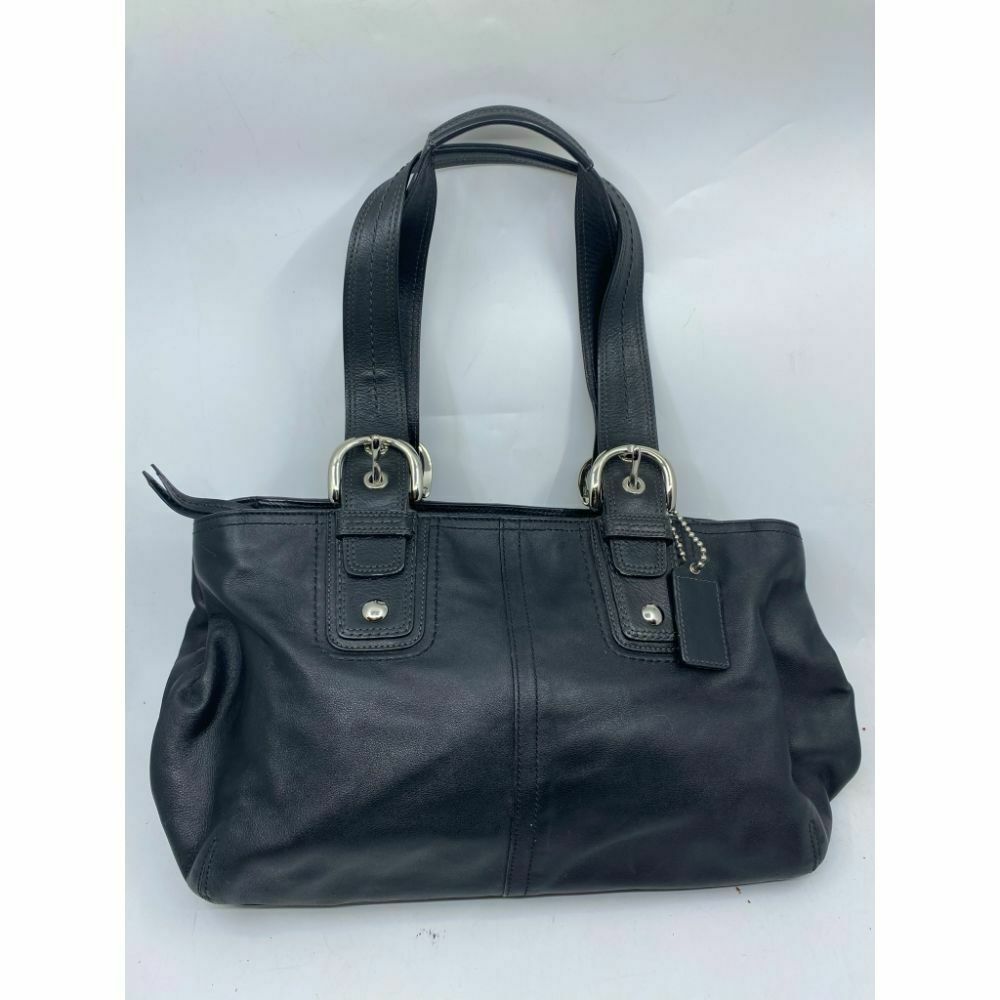 COACH Medium/ Large Leather Black Shoulder Bag