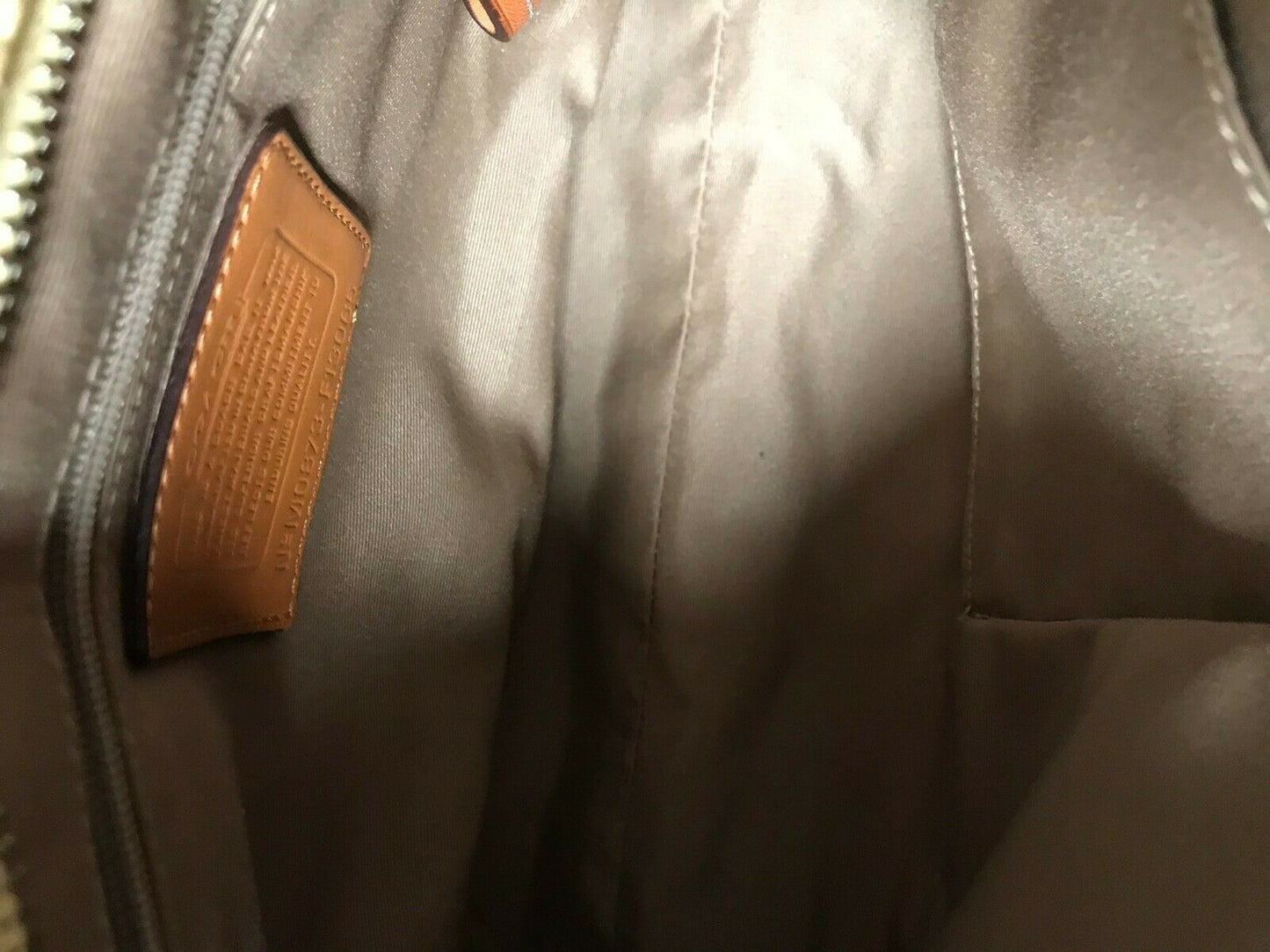 Coach Brown/Cream Shoulder Bag