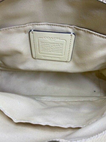 Coach medium yellow leather cross body bag