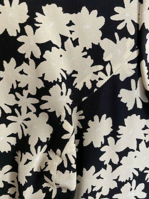 carolina herrera whiteblack new floral chiffon msrp