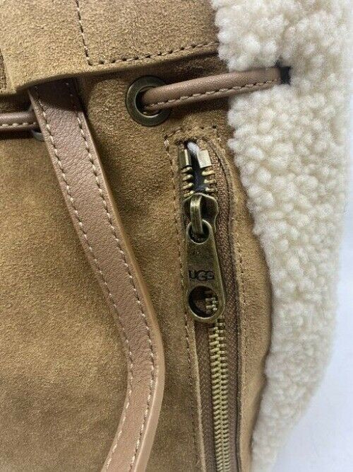 Ugg Australia Fey Mini Convertible Chestnut Brown Suede Backpack