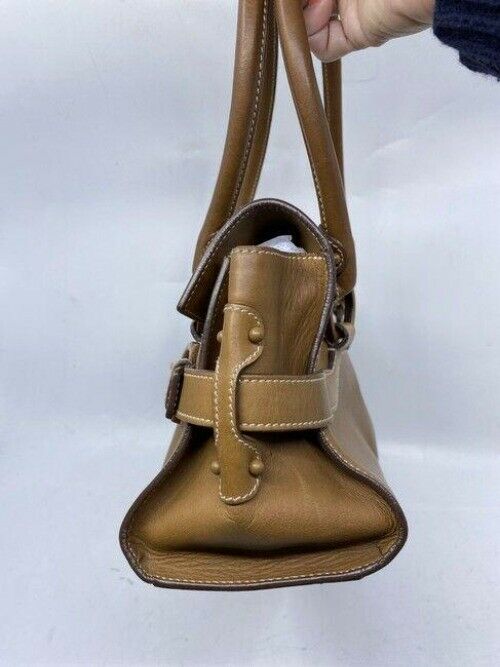 salvatore ferragamo vintage tan leather shoulder bag