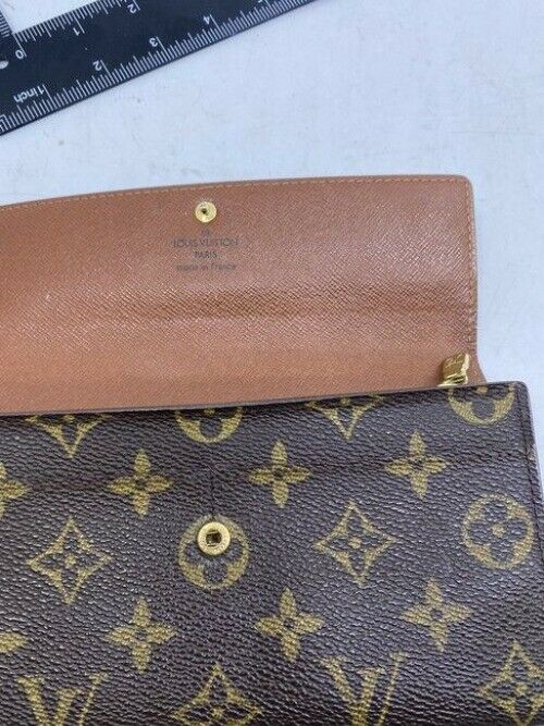 Louis Vuitton Brown Sarah Monogram Vintage Wallet
