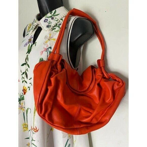 Banana Republic Red Leather Shoulder Bag