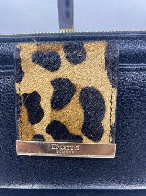 Dune London Black Horse Bit Clasp Wallet