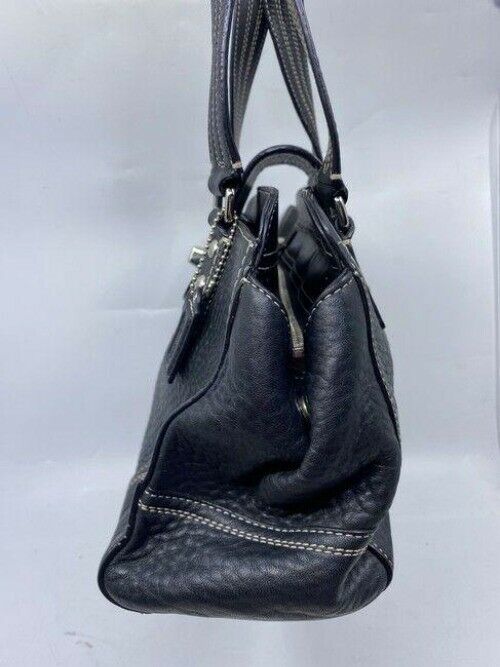 coach black leather shoulder bag