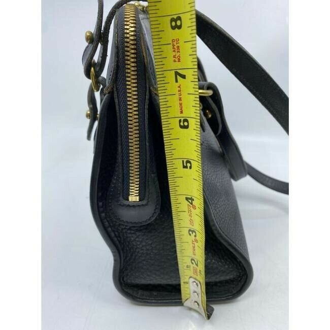 dooney and bourke vintage black leather shoulder bag