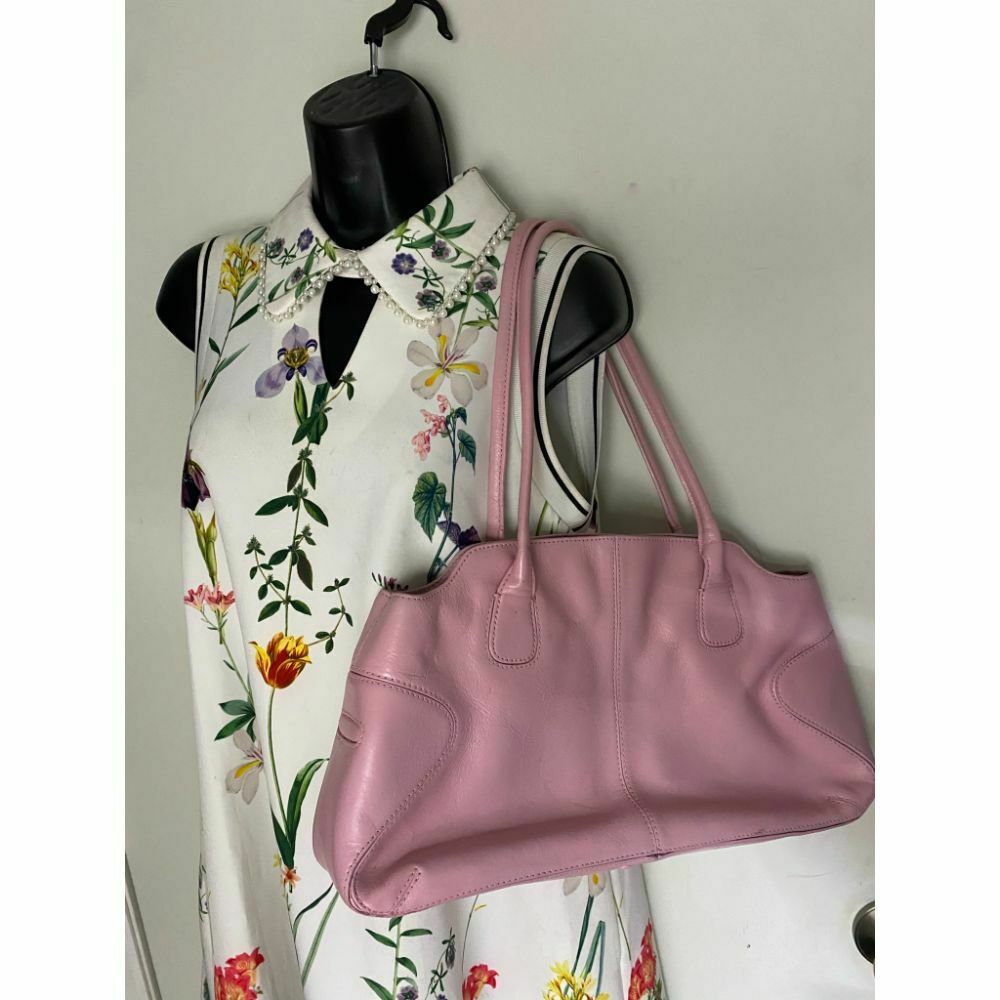 COLE HAAN Pink Large Leather Tote/ Shoulder Bag