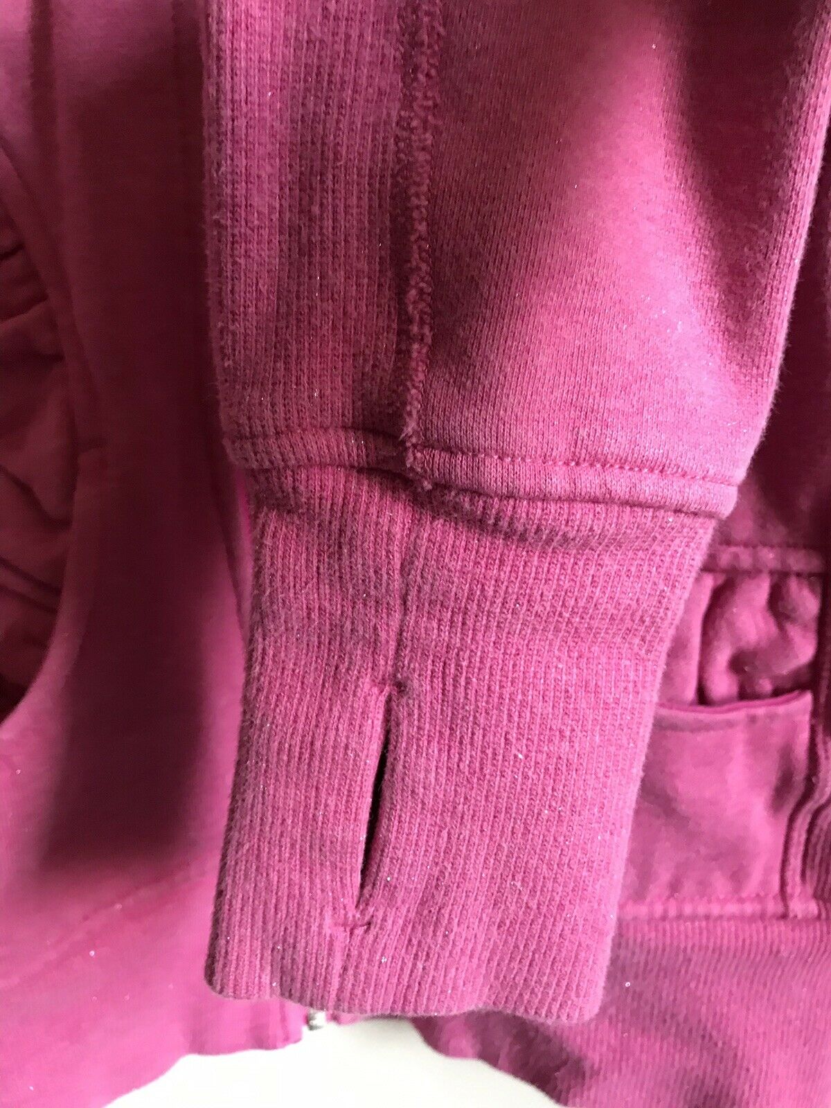 LULULEMON Pink Long Sleeves Knitted Zip Up Size 4