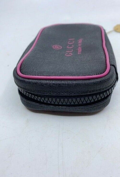 Gucci Black Trademark Cosmetic Bag