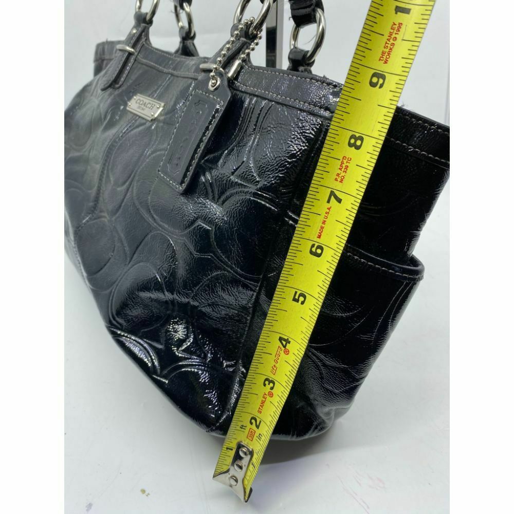 COACH Large Patent Leather Black Shoulder Bag