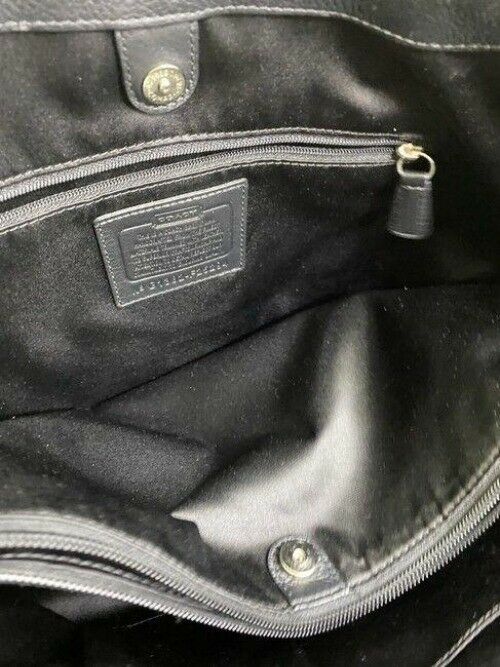 coach bag large black fabric tote