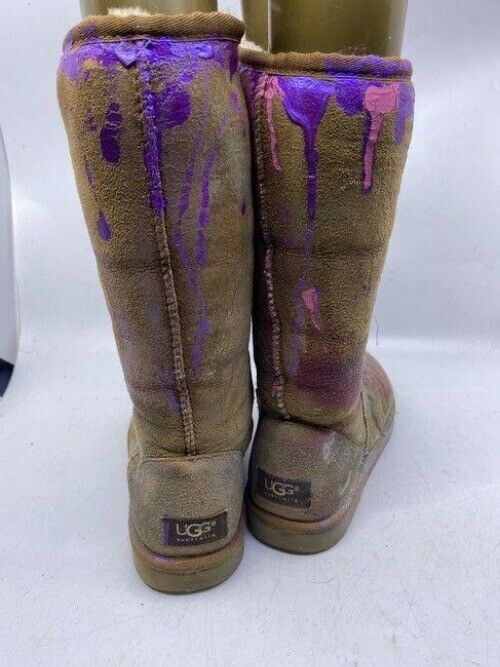 Ugg Australia Tan Customized By Me Tall Bootsbooties Size Us