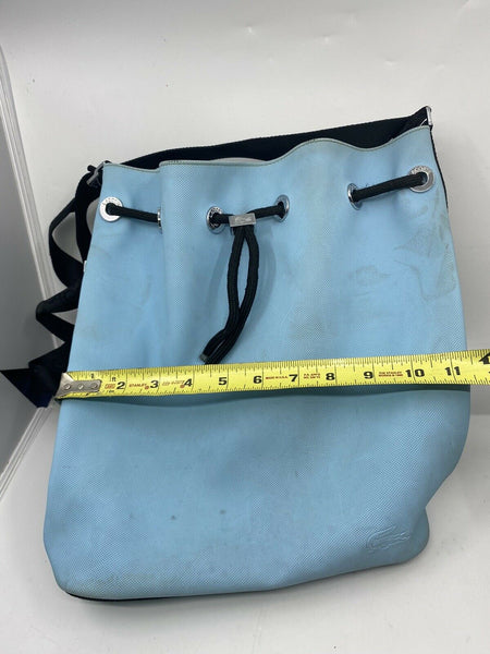 Lacoste Blue Nylon Bucket Bag