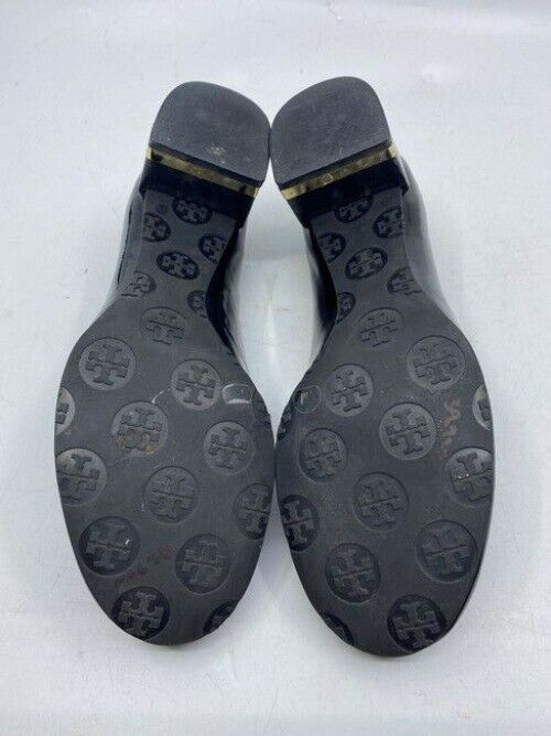 Tory Burch Black Leather Mid Heel Pumps Size Us