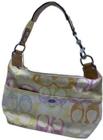 Coach Classic Multicolor Fabric Shoulder Bag