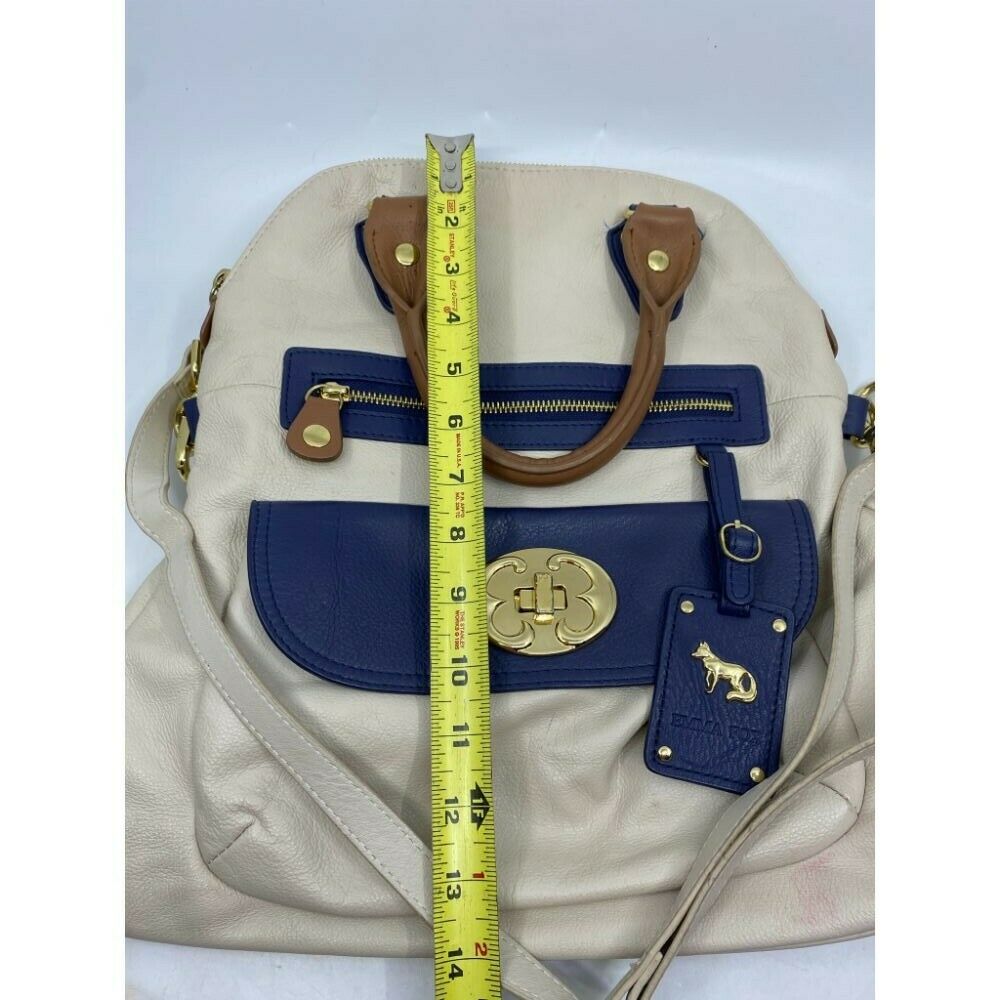 Emma Fox Cream Leather Shoulder Bag