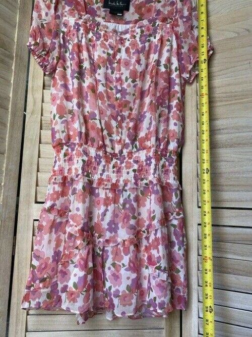 Nicole Miller Purple Coral White Msrp Short Casual Dress