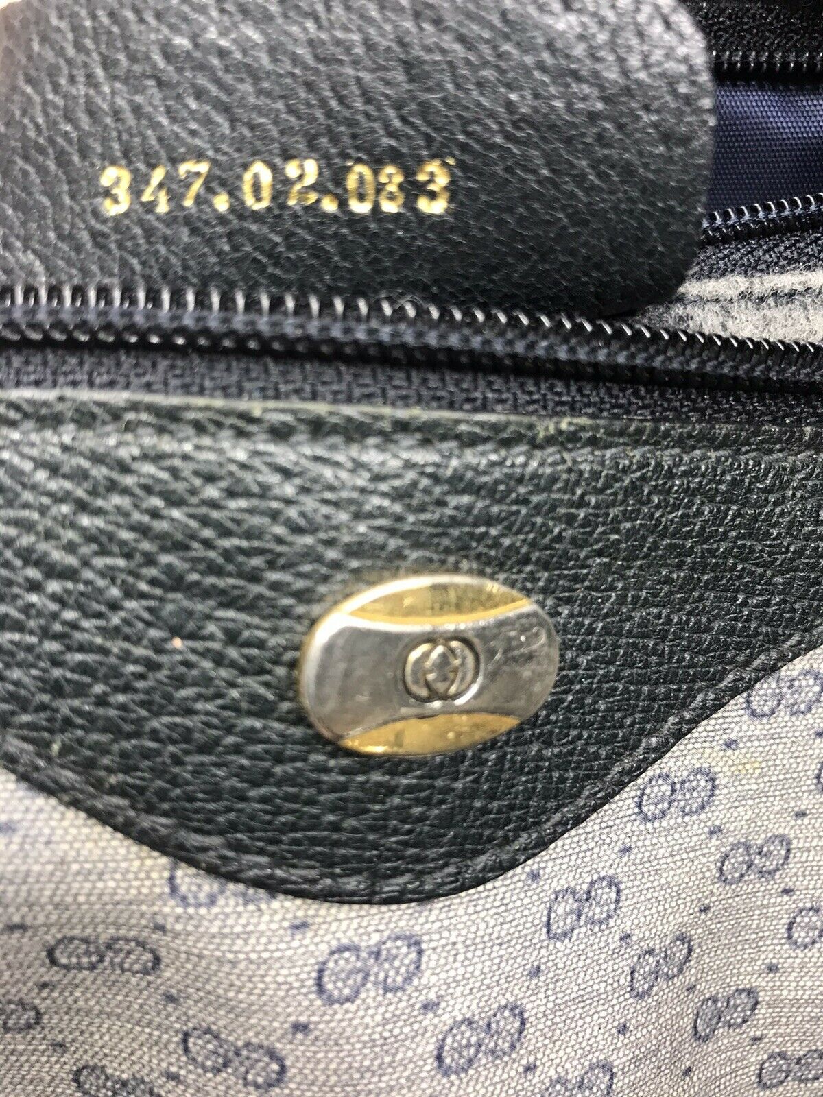 GUCCI Vintage Boston Bag Brown Coated Canvas