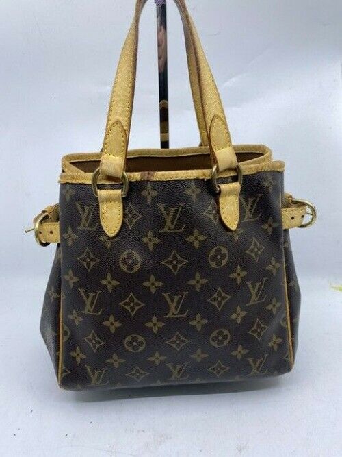 Louis Vuitton Batignolles Vertical Brown Monogram Canvas Shoulder Bag