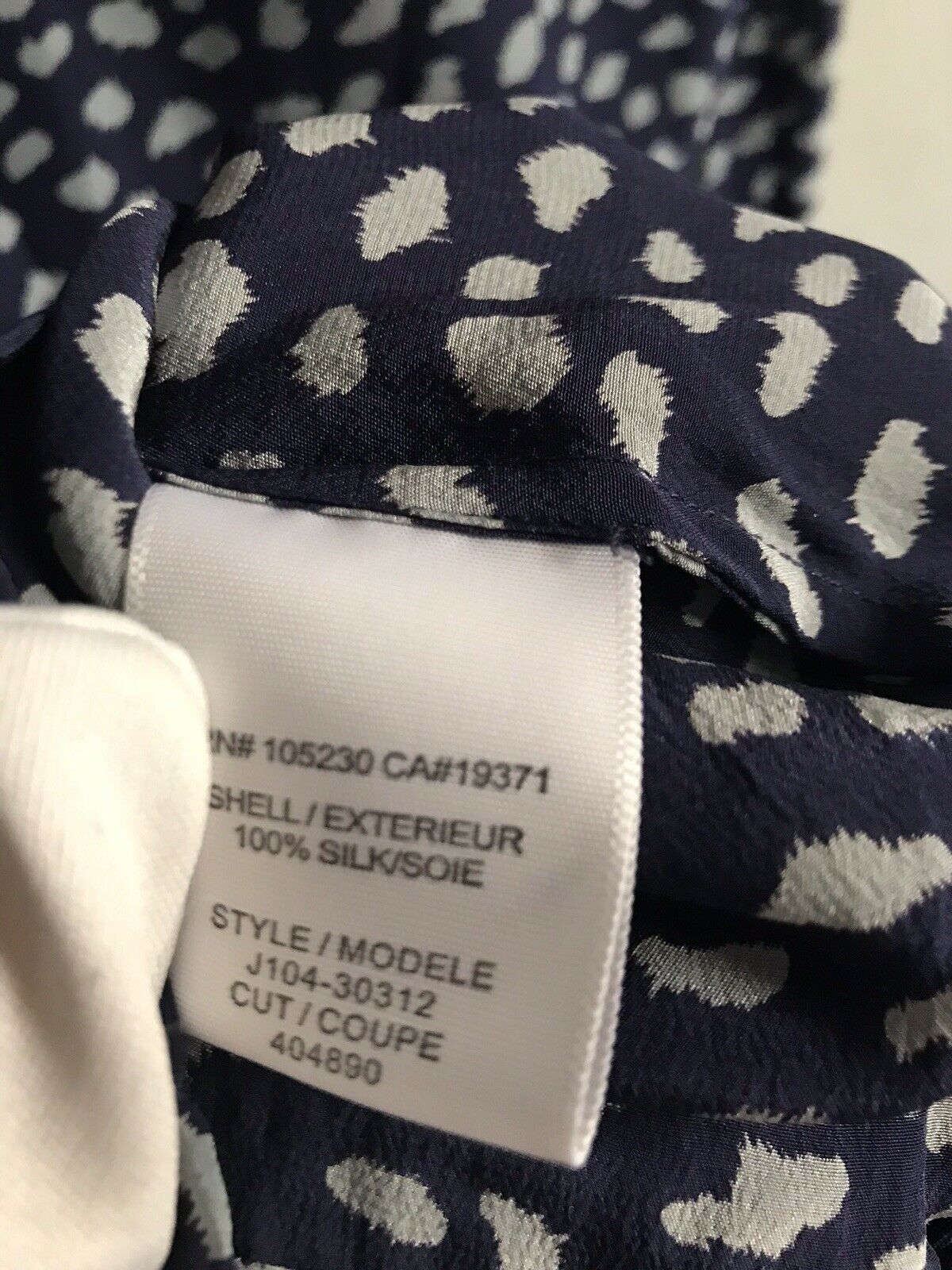 JOIE Blue Printed Tunic Size Medium