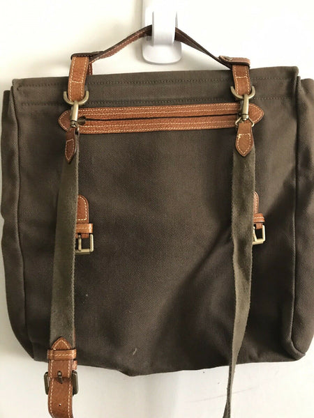 Mulberry Unisex Brown Canvas Messenger Bag