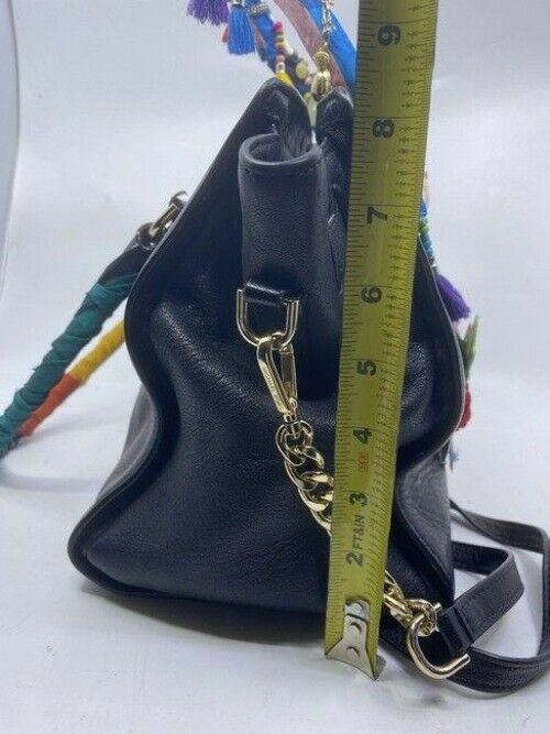 Michael Kors shoulder bag w handshoulder customized by me w applique black red g