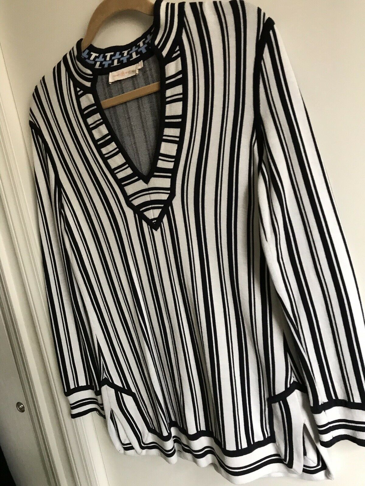 TORY BURCH Striped  Tunic top XS
