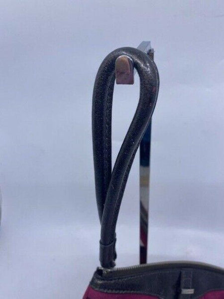 Via Spiga Womens Zipper Wrist Pouch Purse Pink Leather Wristlet