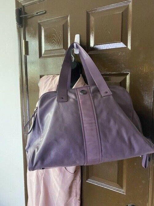 Lululemon Two Times A Yogi Purple Polyurethane Shoulder Bag