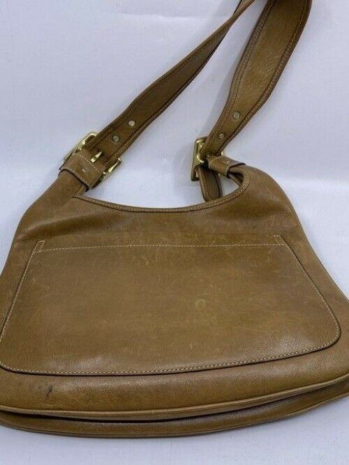 coach tan leather shoulder bag