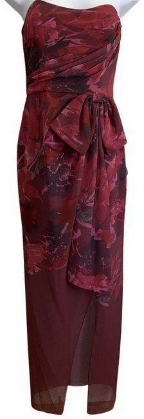 badgley mischka multicolor msrp long formal dress