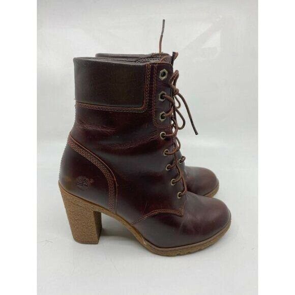 Timberland Women’s Heel Lace Up Leather Boots Sz 6