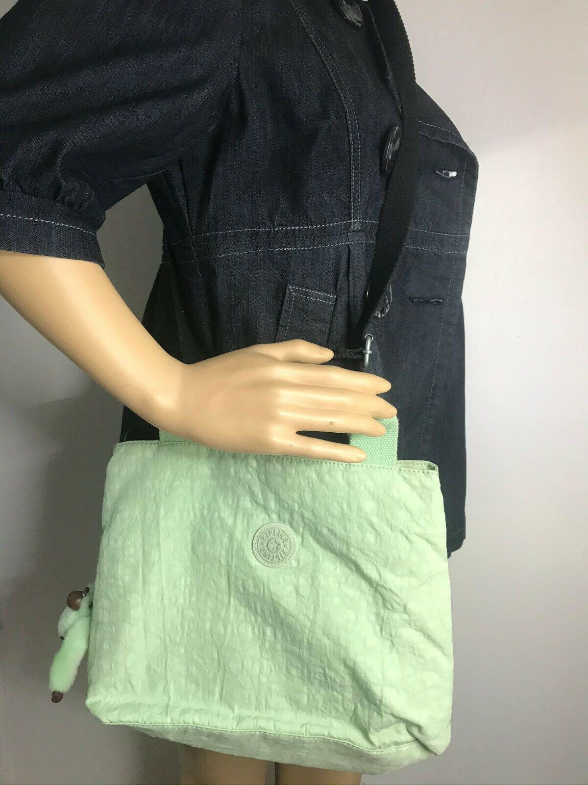 Kipling Pastel Green Medium Size Crossbody Bag