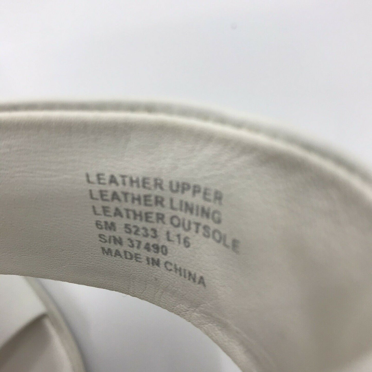 TORY BURCH White Leather High Heels Sandals 6