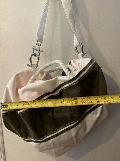 duffle sailing vacation white gray weekendtravel bag
