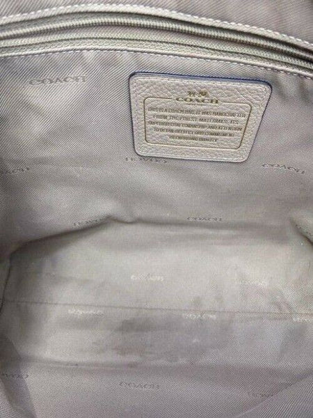 Coach prairie medium satchel tan leather cross body bag