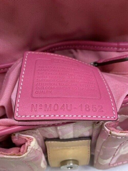 Coach Cute Pink Fabric Shoulder Bag